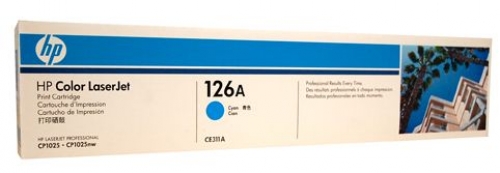 HP126A CYAN TONER CARTRIDGE - 1,000 PAGES