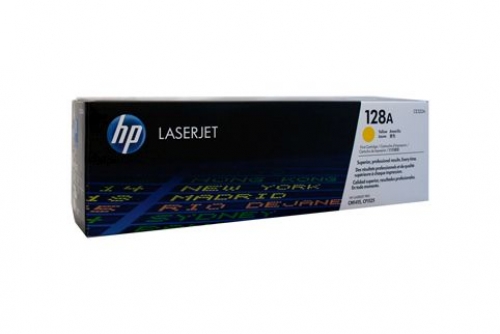 HP128A YELLOW TONER CARTRIDGE - 1,300 PAGES