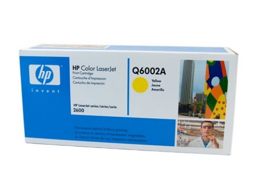 HP124A YELLOW TONER CARTRIDGE - 2,000 PAGES Q6002A
