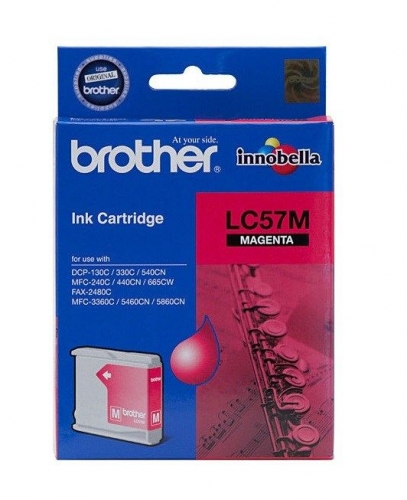 BROTHER LC-57M MAGENTA INK CARTRIDGE - UP TO 400 PAGES