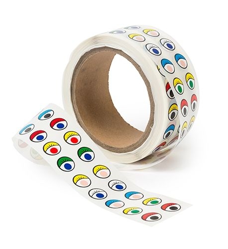 ADHESIVE EYES COLOURED ROLL of 2000 AEC2000