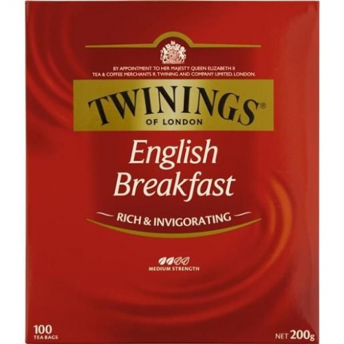 TEA BAGS TWININGS ENGLISH BREAKFAST Bx100