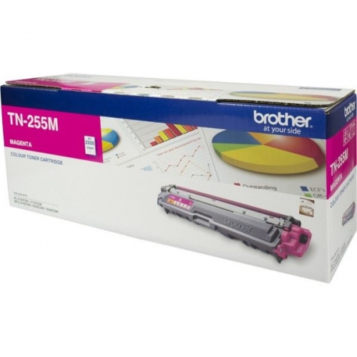 BROTHER TN-255 MAGENTA TONER CARTRIDGE - 2,200 PAGES