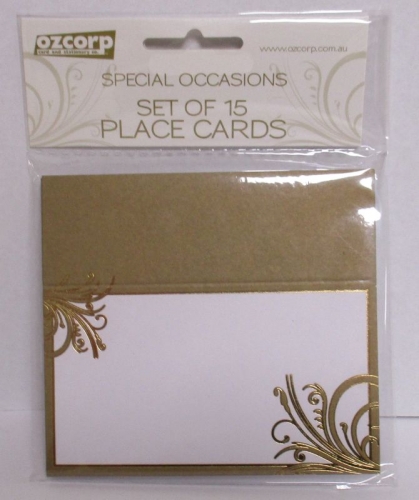 PLACE CARDS GOLD 15s PC03