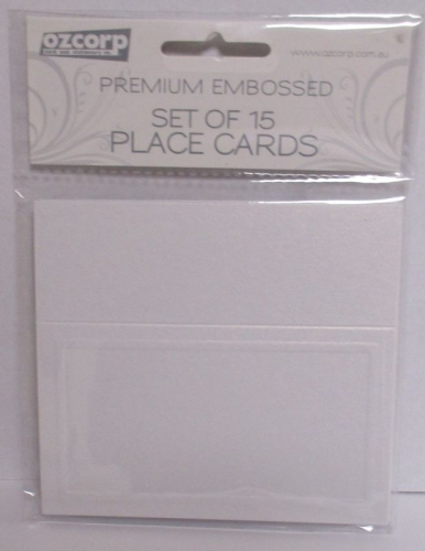 PLACE CARDS EMBOSSED 15s PC05