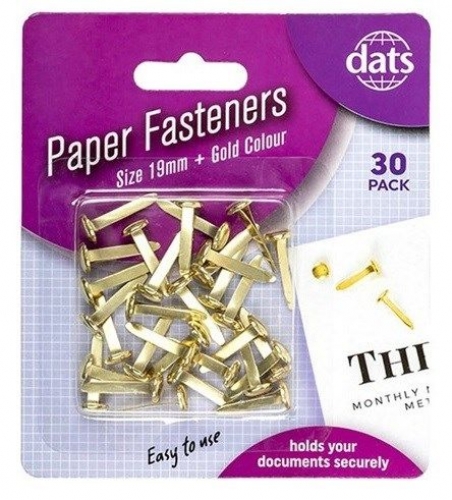 PAPER FASTENERS DATS 19mm 30s