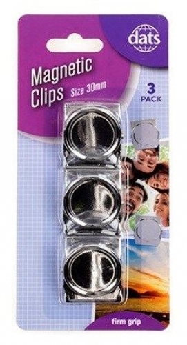 CLIPS MAGNETIC 30mm SILVER 3s