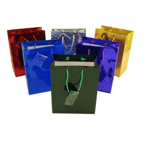 GIFT BAG HOLOGRAPHIC SMALL 110x130x60mm