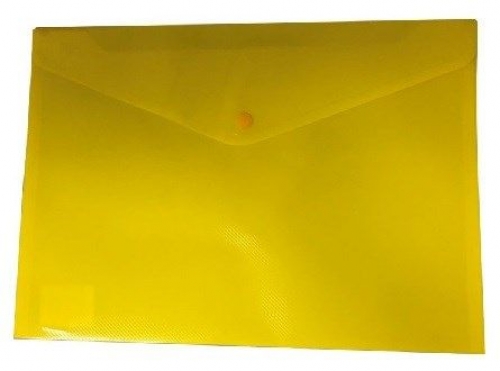 POLY WALLET WITH BUTTON A4 YELLOW