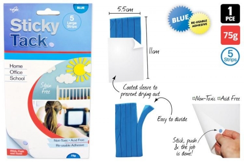 ADHESIVE STICKY TACK BLUE 75gm