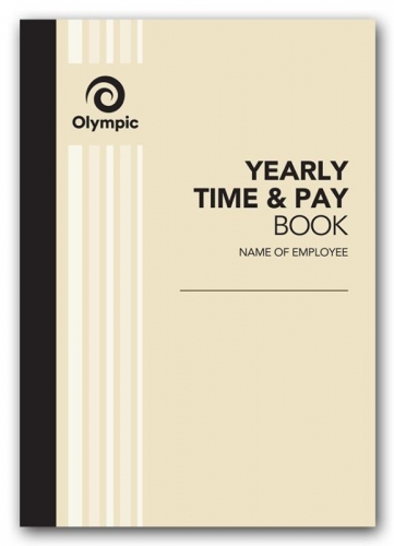 YEARLY TIME & PAY BOOK OLYMPIC 210x148mm