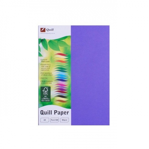 PAPER QUILL XL OFFICE A4 80gsm LILAC 500s