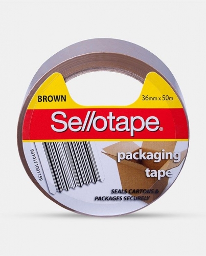 TAPE PACKAGING SELLO BROWN 36mmx50M
