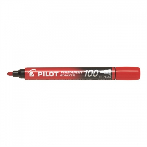 MARKER PILOT SCA 100 PERMANENT BULLET RED