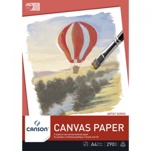 PAD CANSON CANVAS 240x330mm 290gsm 10sheet