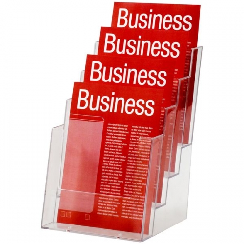 BROCHURE HOLDER ESSELTE A5 FREE STAND 4-TIER 4 COMPART