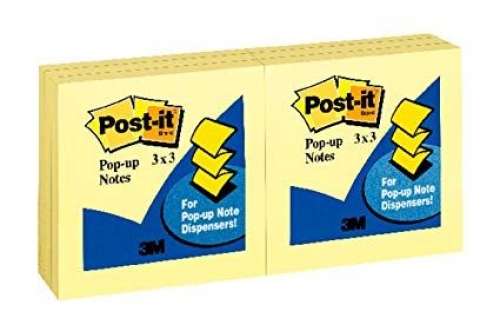 POP-UP NOTES R330-6PK YELLOW 76mmx76mm 6pack