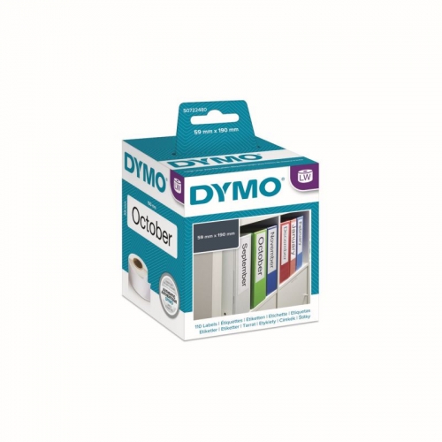 LABEL DYMO LABELWRITER LEVER ARCH (99019) 59x190mm 100s