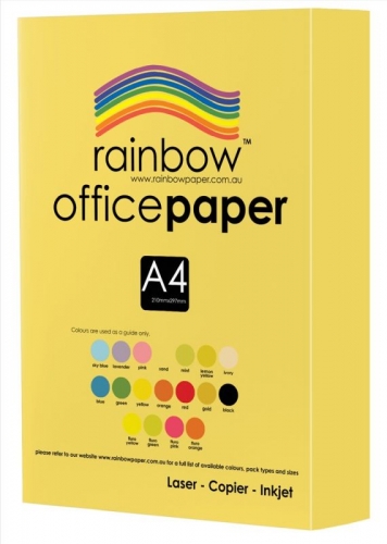 PAPER OFFICE RAINBOW A4 80gsm SAND 500s