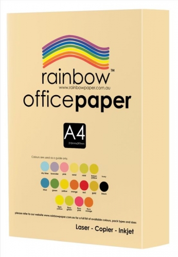 PAPER OFFICE RAINBOW A4 80gsm IVORY 500s