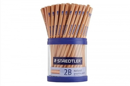 PENCIL STAEDTLER GRAPHITE NATURAL 2B CUP 100