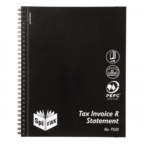 INVOICE & STATEMENT BOOK SPIRAX P500 250x200