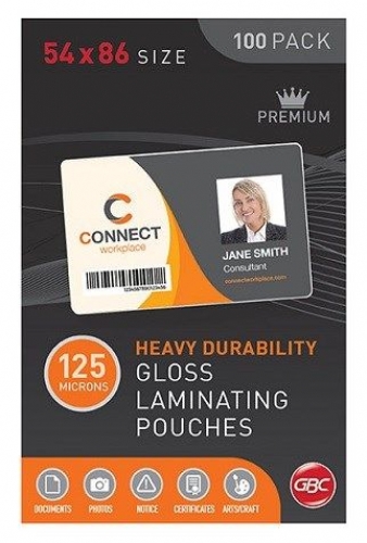 LAMINATING POUCH CREDIT CARD 125micron 100s 54x86m
