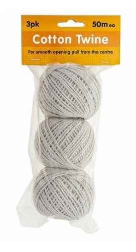 TWINE COTTON PACK OF 3 50m each 21575