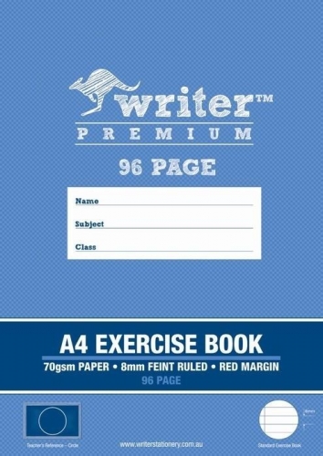 EXERCISE BOOK WRITER A4 96page 8mm RULED PREMIUM