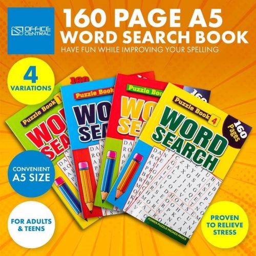 PUZZLE BOOK - WORD SEARCH A5 160pg