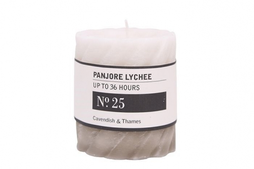 CANDLE SPIRAL PANJORE LYCHEE 7x7.5cm