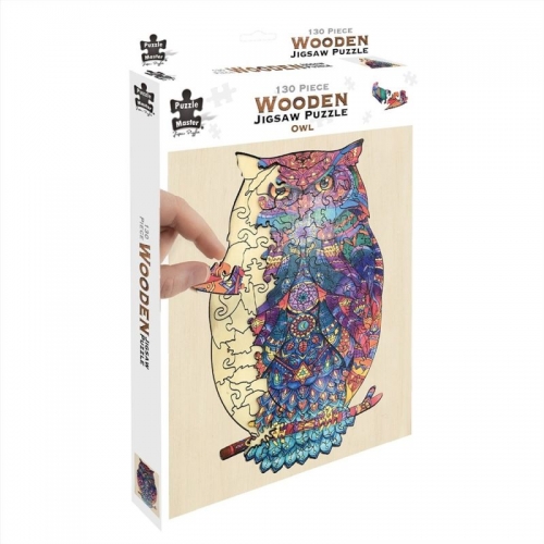 WOODEN PUZZLE - OWL 130pce