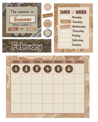CALENDAR BULLETIN BOARD SET - COUNTRY CONNECTIONS