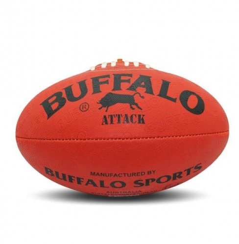 BUFFALO ALL WEATHER SIZE 5 FOOTBALL RED