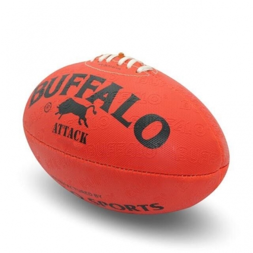 BUFFALO ALL WEATHER SIZE 4 FOOTBALL RED
