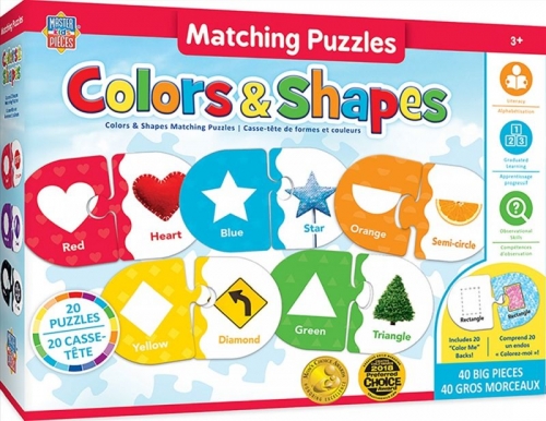 JIGSAW PUZZLE - MATCHING COLOURS/SHAPES