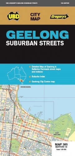 GEELONG SUBURBAN STREETS MAP 385 14TH EDITION