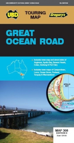 GREAT OCEAN ROAD MAP 308 9TH EDITION