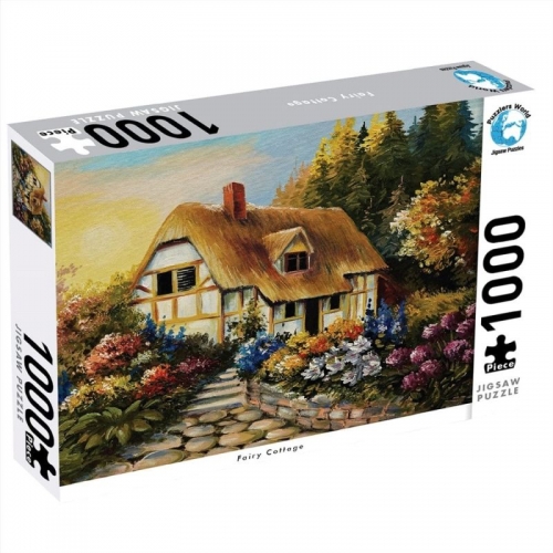 JIGSAW PUZZLERS WORLD - FAIRY COTTAGE 1000pce