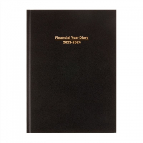 DIARY DATS F/YEAR A4 1 DAY/PAGE HARD COVER PVC BLACK