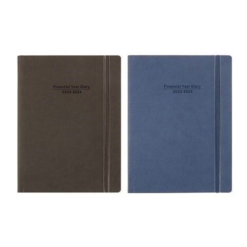 DIARY DATS F/YEAR A4 1 DAY/PAGE THERMAL PU w ELASTIC ASSTD C
