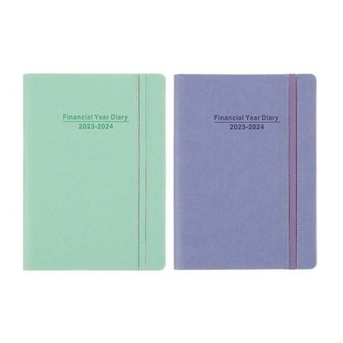 DIARY DATS F/YEAR A5 1 DAY/PAGE THERMAL PU w ELASTIC ASSTD C