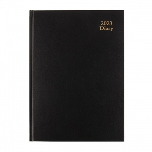 DIARY DATS CASE BOUND A4 WTV BLACK