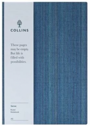 NOTE BOOK COLLINS SENSE B6 RULED BLUE