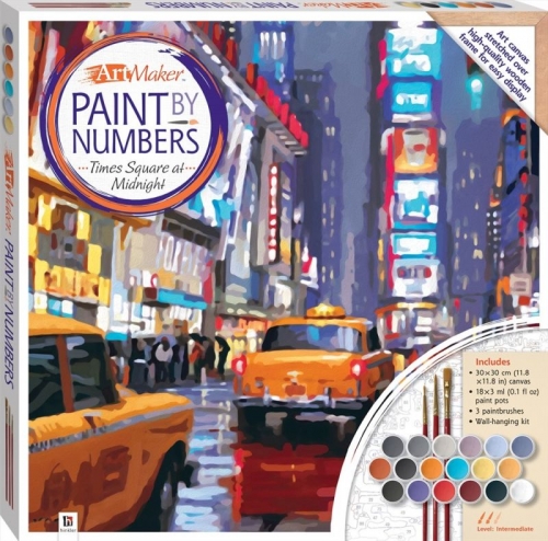 PAINT BY NUMBERS - TIMES SQUARE AT MIDNIGHT