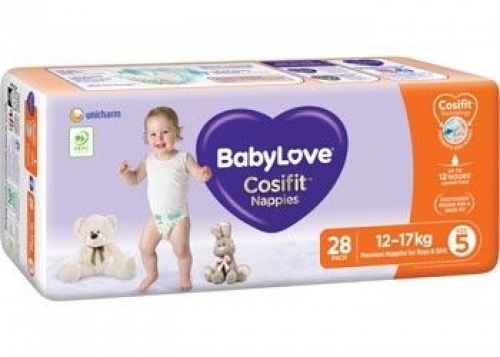 BABYLOVE WALKER NAPPY 12-17kgs PACK of 84 SIZE 5