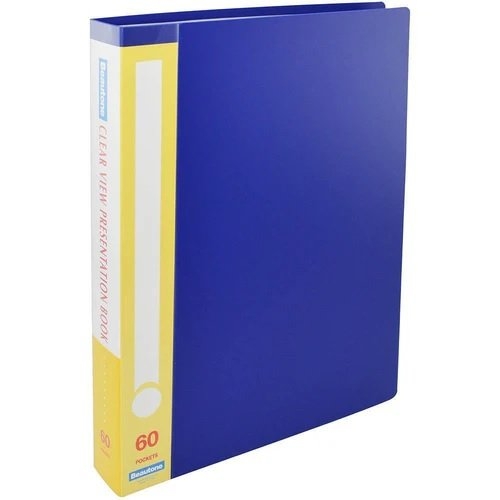 DISPLAY BOOK A4 60 POCKET BLUE