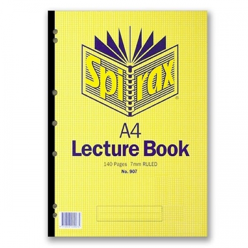 LECTURE PAD SPIRAX 907 A4 SIDE BOUND 140pg