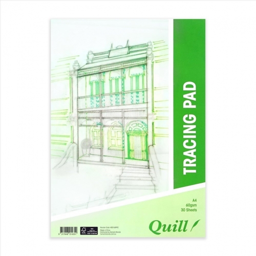 QUILL ART PAD A4 60gsm 30 Sheet TRACING PAD