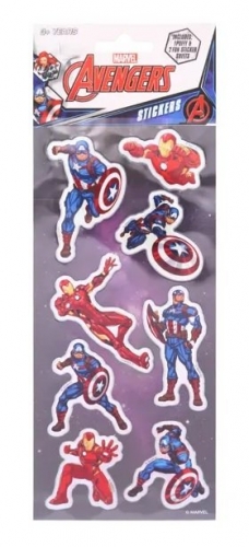 AVENGERS PUFFY STICKERS 3 SHEETS